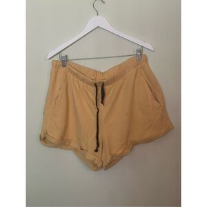 VS PINK Yellow Varsity Shorts, XL